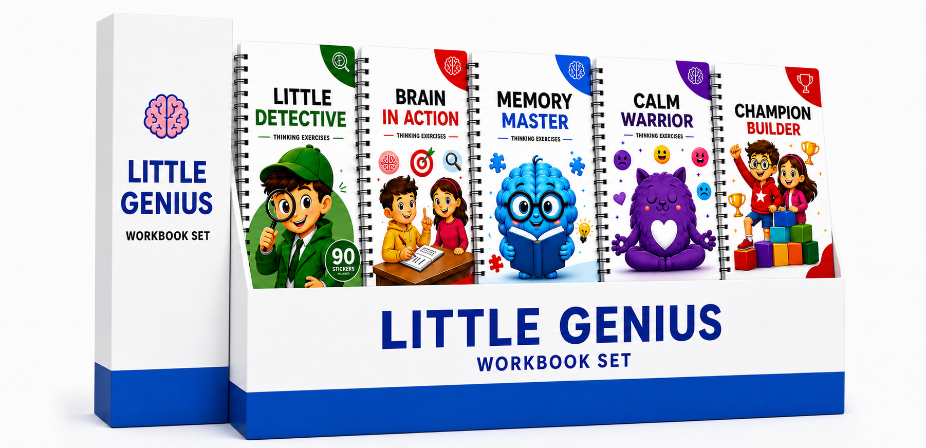 Little Genius Kit — 5 exercise workbooks